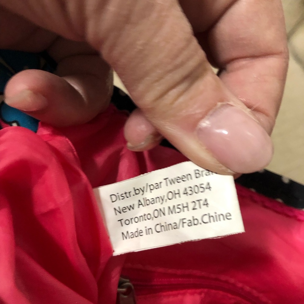 Pink and colorful Justice Tote and or diaper bag! - Picture 9 of 9